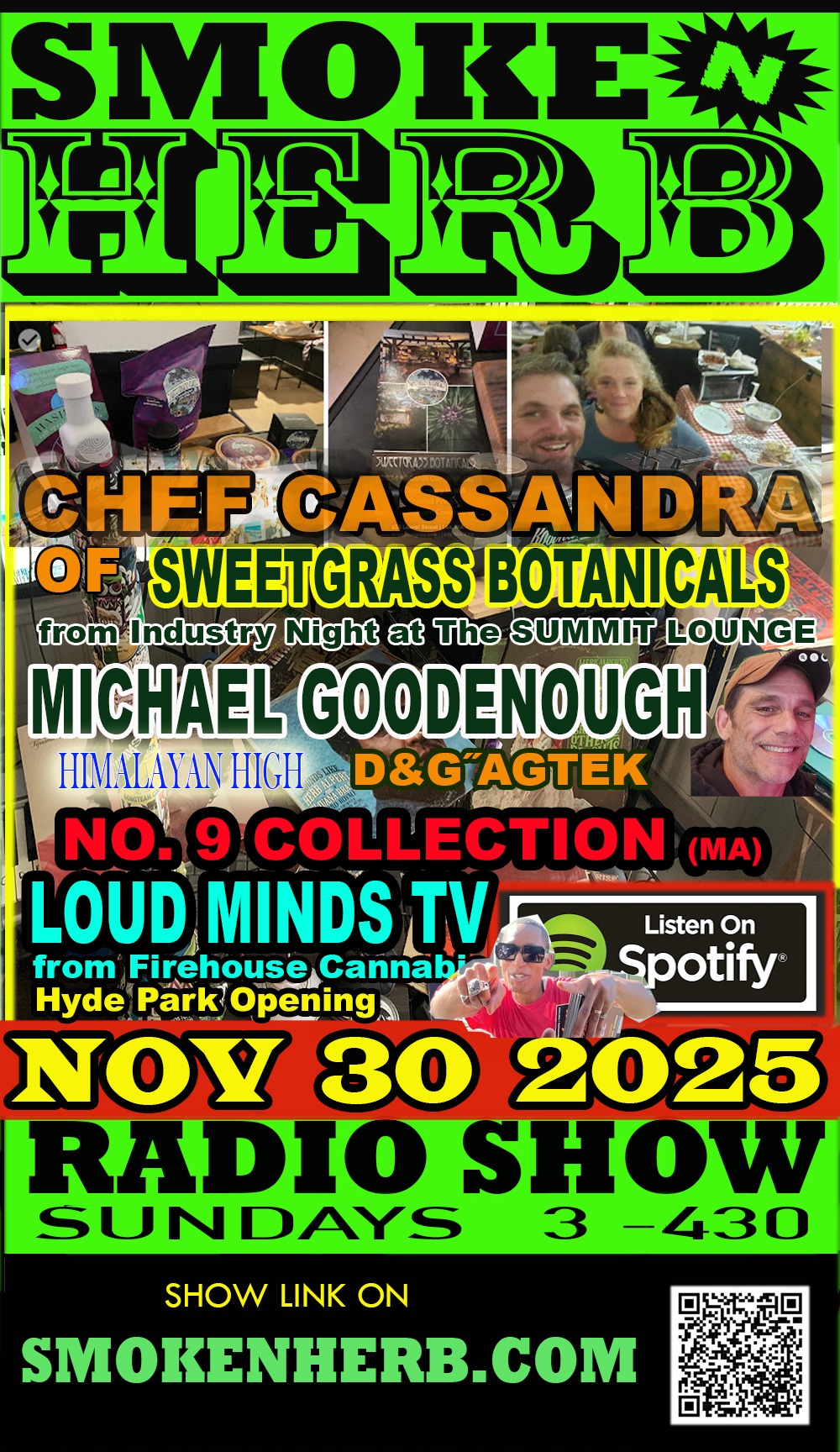 #sharetheherb smokenherb radio show nov 30 2025 | michael goodenough